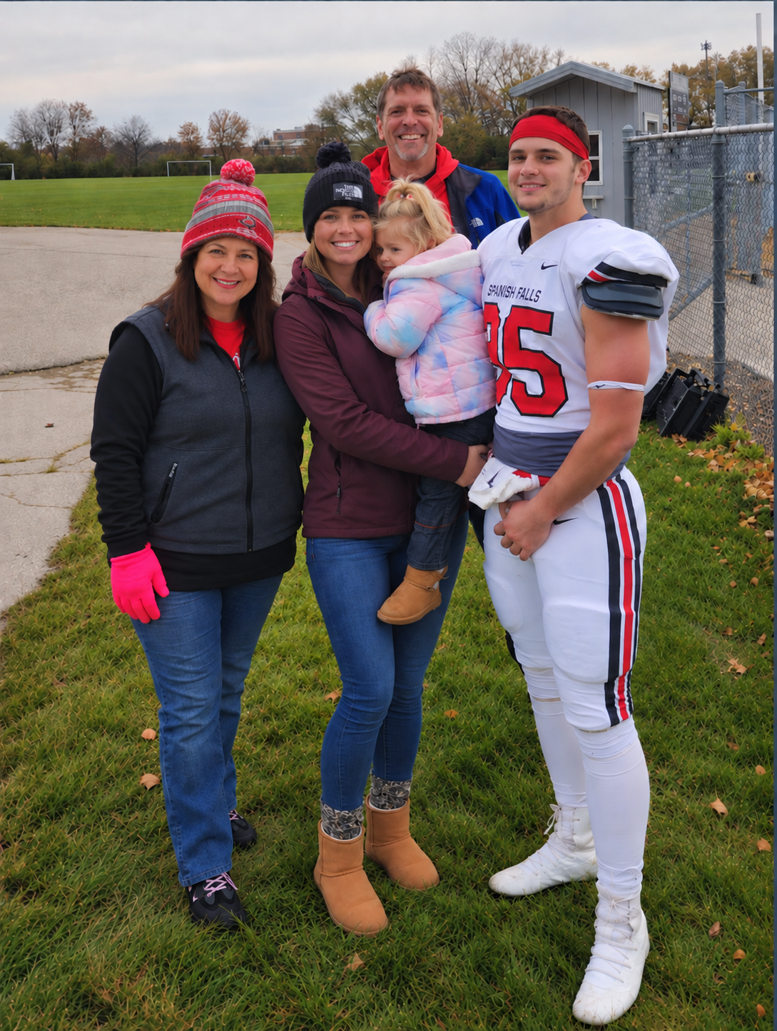 Autumn Football Family Portrait (1)